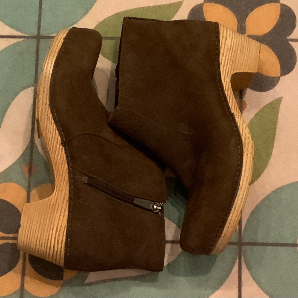 Suede Booties. Great condition, worn once. DANSKO